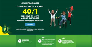 Paddy Power Free Bets: Get 40/1 On Luis Diaz To
